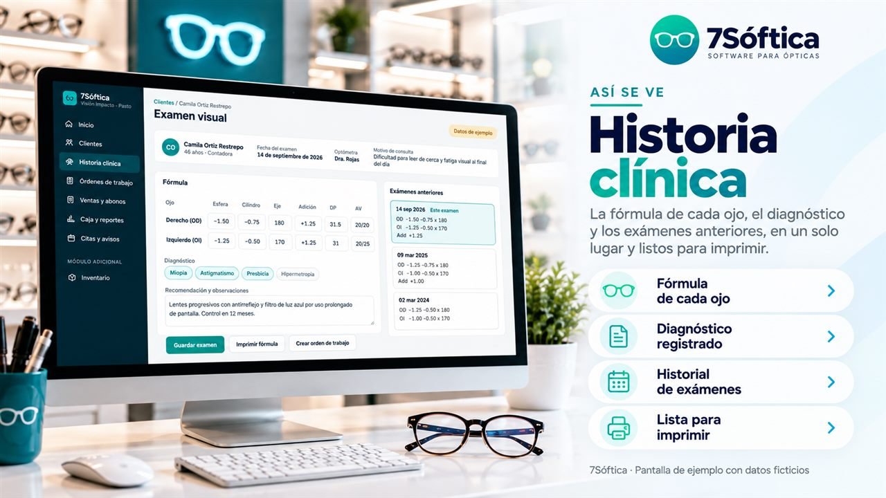 7Sóftica: Historia clínica